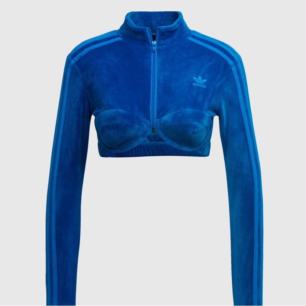 Jeremy Scott adidas crop track jacket